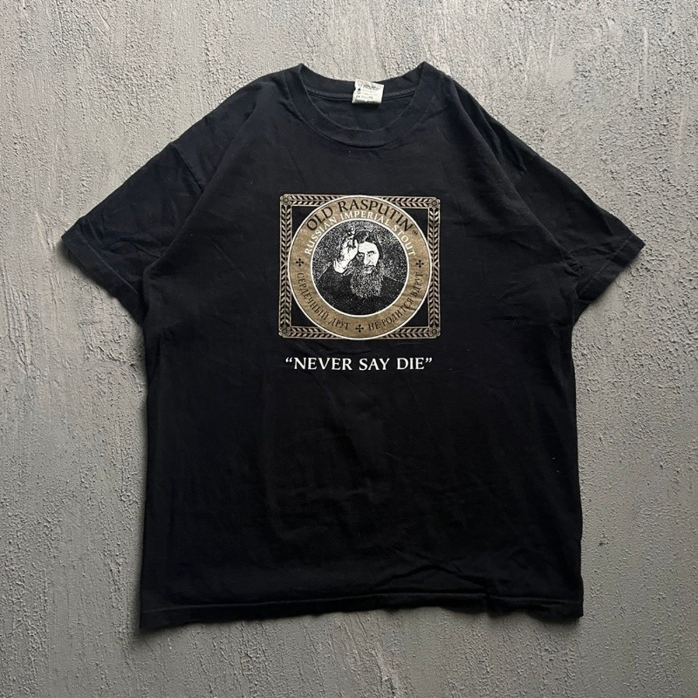 Vintage Old Rasputin Stout Shirt XLβ Black 1990s North Coast Brewing Co